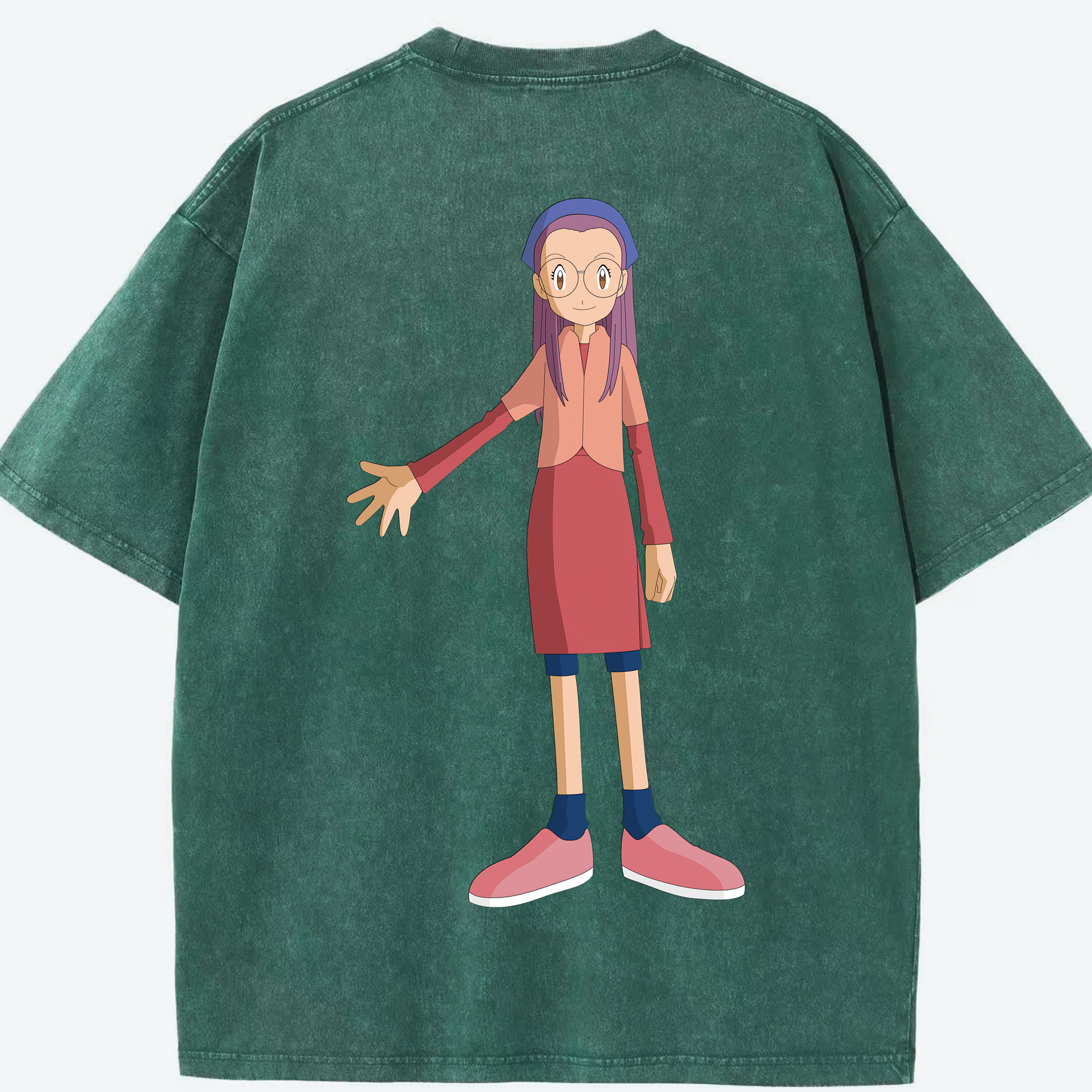 （画像用） Digimon デジタルモンスター/デジモン 綿100% ヴィンテージ風 半袖Tシャツ（背面プリント）